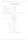 MATH 231  Problem Set 1 With Worked And Correct Solutions