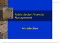 Introduction to Public Sector Financial Management