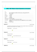 BIOL 1001 Week 4 Exam Questions & Answers Graded A.