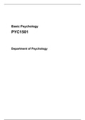 Basic Psychology PYC1501