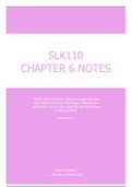 SLK110 Chapter 6