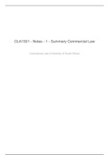 CLA1501 - Commercial Law IA notes -summary