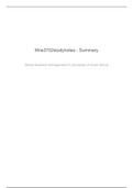 MNB3702 - Global Business Management IB study notes-summary