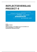 Reflectieverslag project 6
