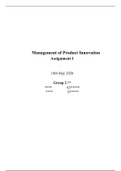Management of product innovation Assignment 1 One4All