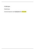 NURS 6560 Final Exam Answers - Latest Version 2020 