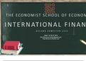 ECS3703 (INTERNATIONAL FINANCE) Assignment 1 Second Semester