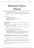 Rational choice theory notes (PHI1025F part 2)