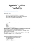 Applied Cog. Psychology (part 1)
