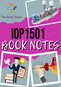  IOP1501 - Study Pack - All you need for assignments and Exams! 