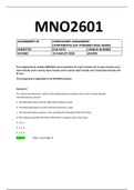MNO2601 Assignment 1 Semester 2 2020