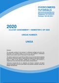 CLA501 ASSIGNMENT 1 SEMESTER 2 OF 2020