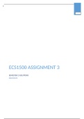ECS1500 ASSIGNMENT 3 SEMESTER 2 2020 -ANSWERS