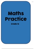 Maths notes and practice questions grade 12