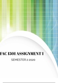 FAC1501 Assignment solutions