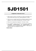 SJD1501 ASSIGNMENT 1 SOLUTIONS 