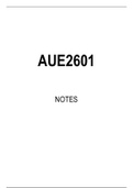 AUE2601 STUDY NOTES