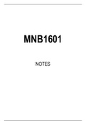 MNB1601 Summarised Study Notes