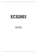 ECS2603 STUDY NOTES