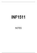INF1511 Summarised Study Notes