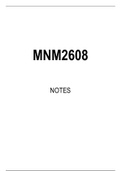 MNM2608 STUDY NOTES