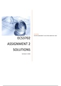 ECS3702 ASSIGNMENT 2 SOLUTIONS SEMESTER 2 2020