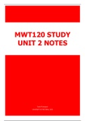 MWT120 Study Unit 2