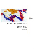 ICT2621 ASSIGNMENT 2 SOLUTIONS SEMESTER 2 2020