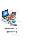 ICT621 ASSIGNMENT 2 SOLUTIONS SEMESTER 2 2020