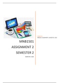 MNB1501 ASSIGNMENT 1&2 SOLUTIONS SEMESTER 2 2020