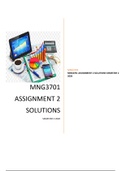 MNG3701 ASSIGNMENT 1&2 SOLUTIONS SEMESTER 2 2020