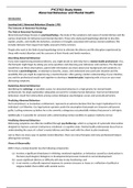 PYC3702 Abnormal Behaviour Study Notes 