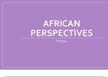 PYC2601 African-Perspectives