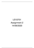 LEV3701 2020 SEMESTER 2 ASSIGNMENT 1
