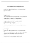 Nr 324 Exam review ATI RN Fundamentals Proctored Focus