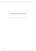 NR 283/NR283 Pathophysiology Study Guide (Chamberlain College of Nursing)