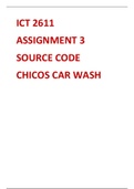 ICT2611_2020_SEMESTER_2_ASSIGNMENT 3_SOURCE CODE CHICOS CAR WASH