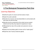 Intro to Psych: Chapter 2 - Bio Perspective Part 1