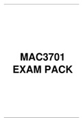 MAC3701 EXAM PACK