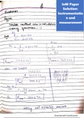 This is solution to instrumentation and measurements paper which is a subject of electronics engineering