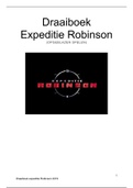draaiboek expeditie Robinson 