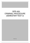SPR 400: Criminal Procedure Law (Semester Test 2) (2020)