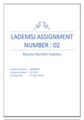 Lademsj marked assignment 02 with 100%