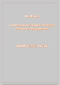 Contemporary Issues in Human Resource Management HRM3704 (detailed 2024)