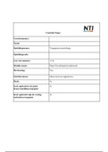 Paper Psychologisch Onderzoek NTI Toegepaste Psychologie. Cijfer 8,1