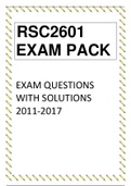 RSC2601 & PYC2605 Multiple Exam Bundles