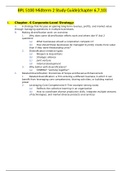 BPL 5100 Globus Midterm Exam Study Guide / BPL5100 Midterm Study Sheet (Version 2, Ch. 6, 7, 10): Baruch College| Latest Guide, Already Graded A