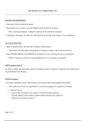 Business Studies - Business Environments - Notes 