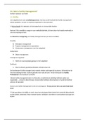 Samenvatting Basisboek Facility Management (BUS 1) 