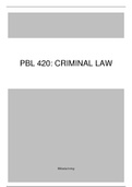 PBL 420: Criminal law (2020)
